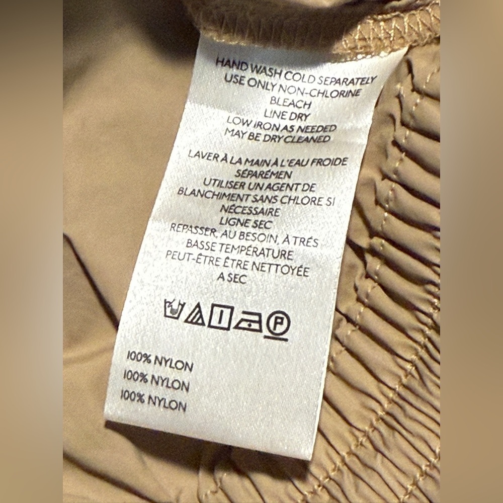 By‎ Anthropologie Women's Short-Sleeve Drawstring Popover Top women’s S beige - Picture 6 of 16